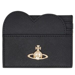 Vivienne Westwood Black Heart Card Holder